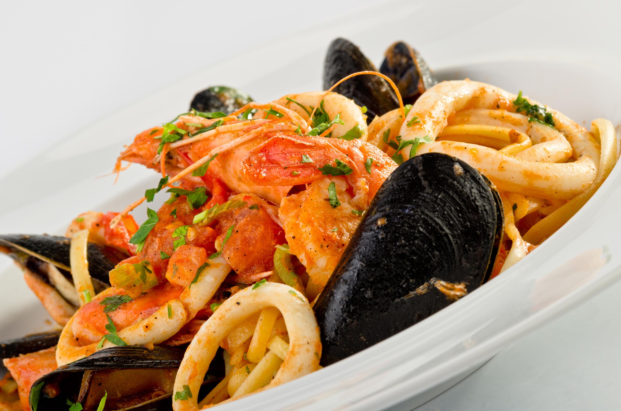 Linguine seafood